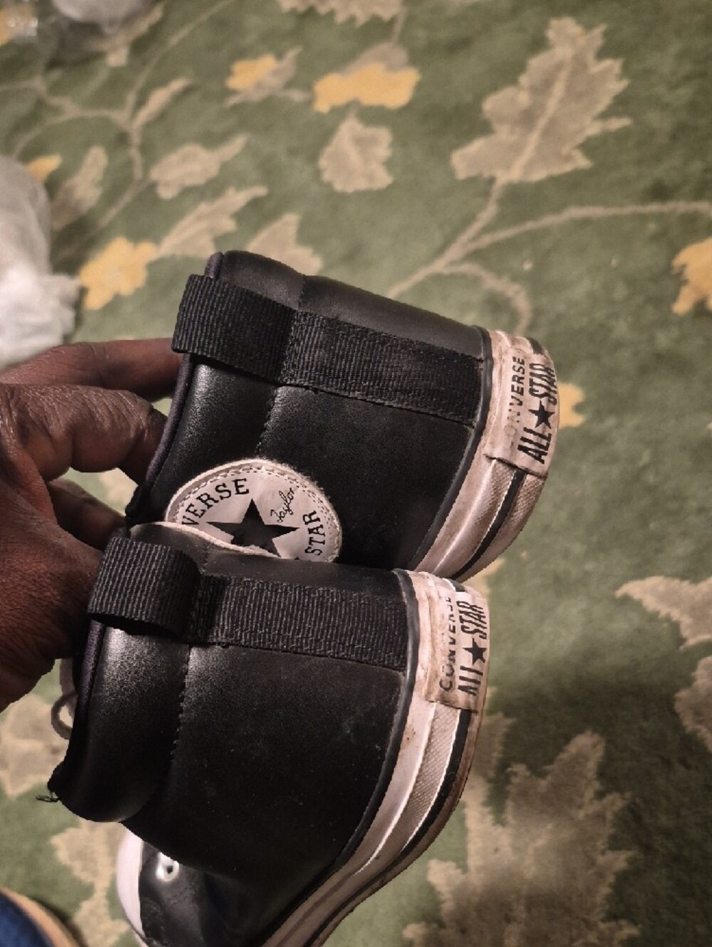 Converse Kids Black and White High-Top Sneakers - Picture 3 of 10